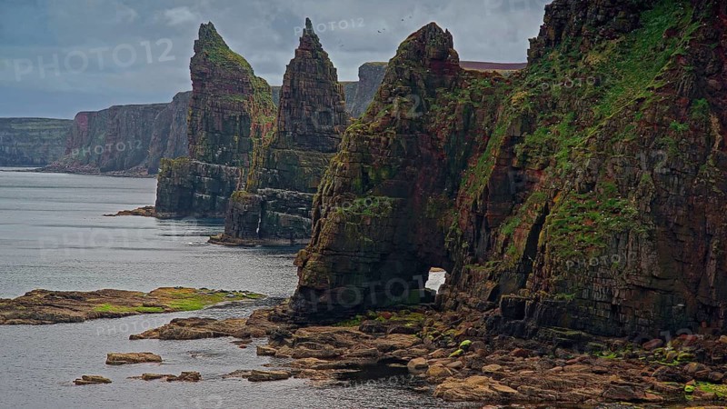 Europe, Scotland, Great Britain, England, landscape, Duncansby Stacks, pinnacles, north coast