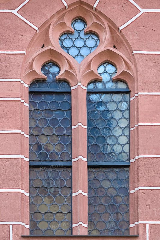 Church windows of St Mary's Church, Sulzbach-Rosenberg, Upper Palatinate, Bavaria, Germany