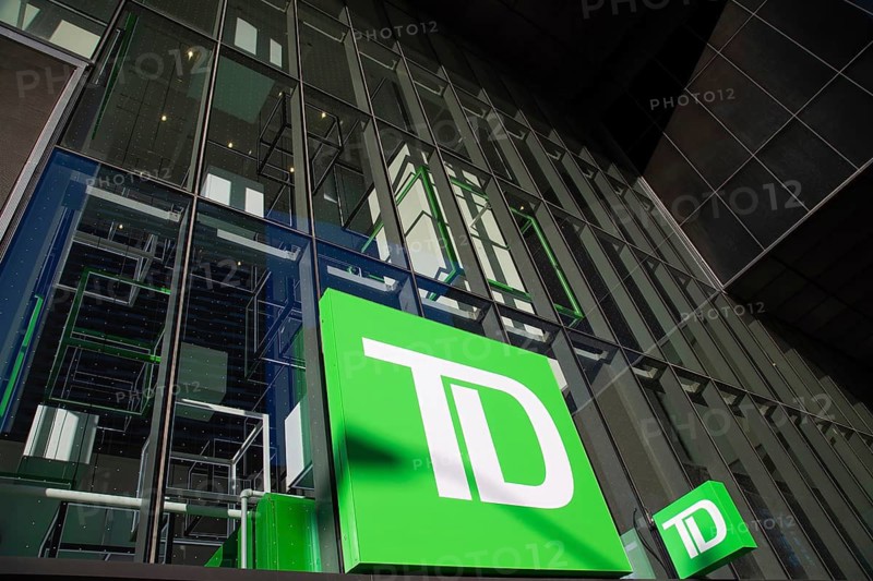 Toronto, Canada, February 2, 2026: TD Canada Trust bank, located in the Toronto business and financial center