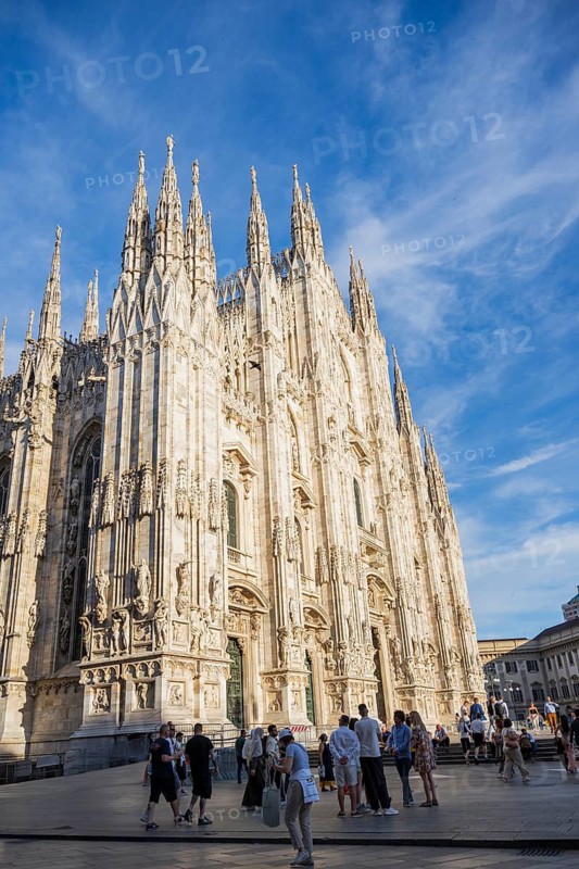 Milan Cathedral on a sunny day, Milan, Italy