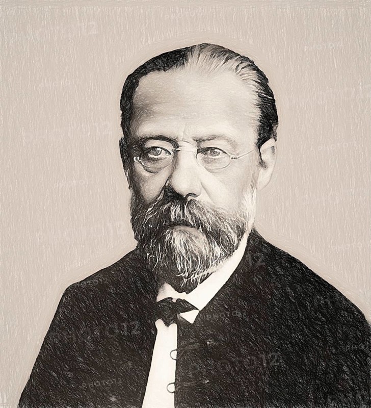 Bedrich Smetana, 1824 – 1884, Czech composer, digital edited according to a photograph