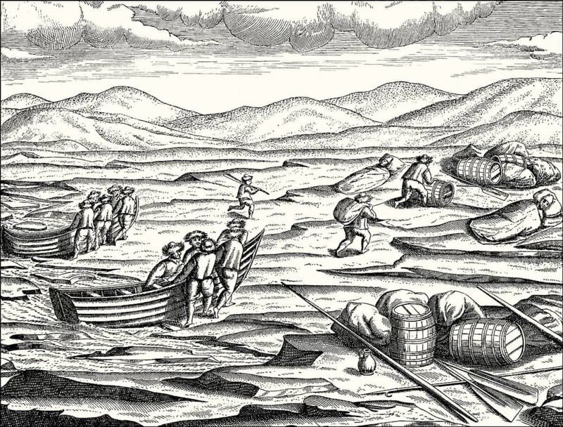Expedition to the Arctic region by Willem Barentsz, c.?1550 – 1597, Dutch Arctic explorer