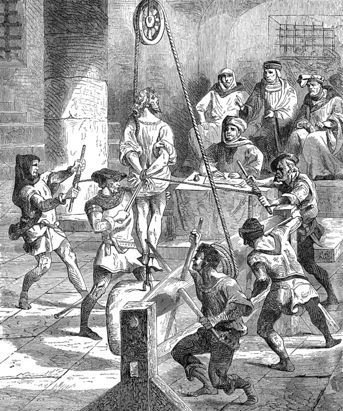 Inquisition, the cruel torture methods of the Church in the 16th century