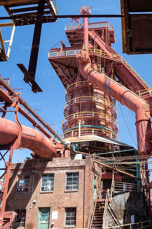 Birmingham, Alabama - The No. 1 blast furnace at Sloss Furnaces National Historic Landmark. The furnaces made pig iron from 1882 to 1971. The facility is now open to the public