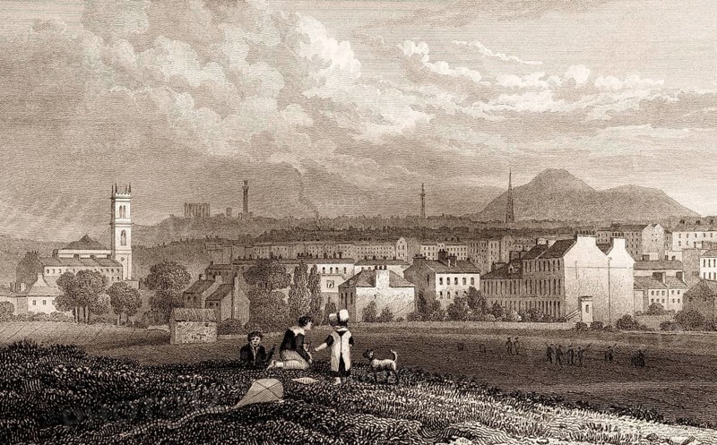 Part of the New Town, from the North West, Edinburgh, Scotland, 19th century, from Modern Athens by Th. H. Shepherd