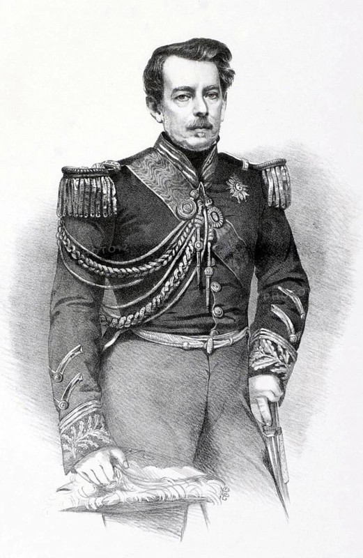 Luís Alves de Lima e Silva, Duke of Caxias, known as Duque de Caxias in Portuguese, (25 August 1803 - 8 May 1880) was a Brazilian marshal and politician, digitally enhanced reproduction of a 19th century original, historical