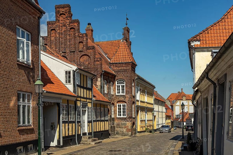 Old town centre in Viborg, Denmark