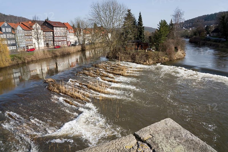 River Werra, Hannoversch Münden, Lower Saxony, Germany