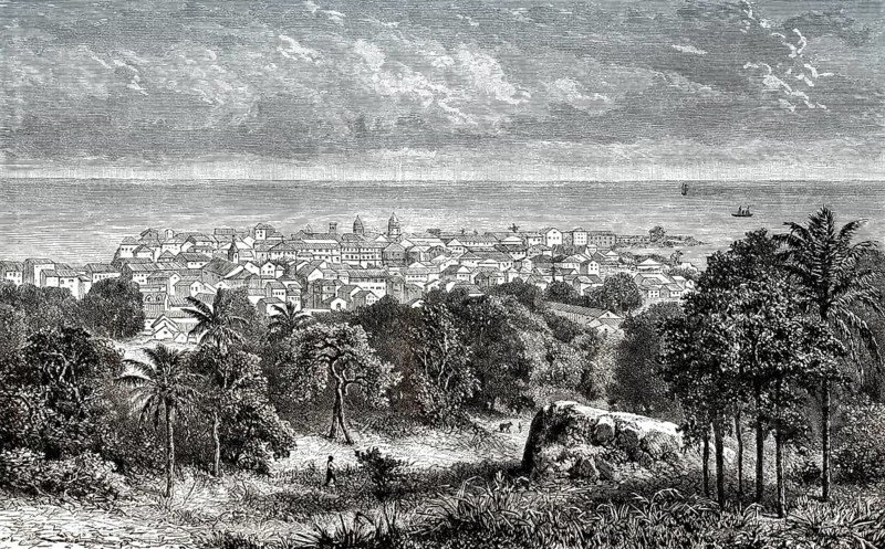 Panama-Stadt, die Hauptstadt der Republik Panama, Mittelamerika, 19. Jahrhundert