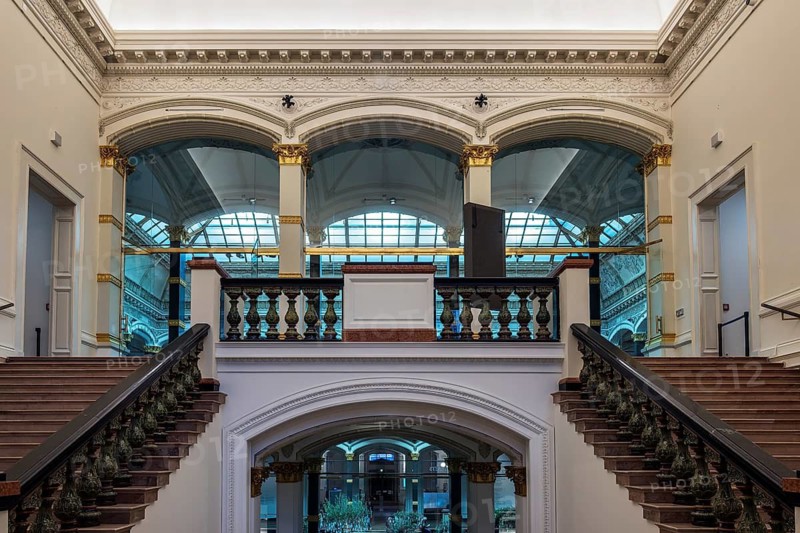 Gropius Bau Berlin, interior view, staircase, Berlin, Germany