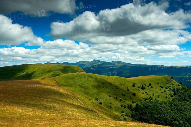 Sancy Massif. Auvergne volcanoes natural park. Puy-de-Dome department. Auvergne-Rhone-Alpes. France