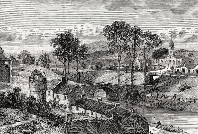 Currie, a suburb of Edinburgh, Scotland, 19th century