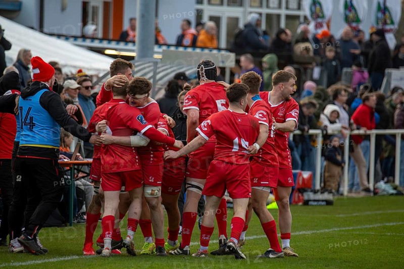 European Men's Rugby Championship, match for 7th place: Germany vs. Switzerland in Heidelberg***Great joy after the last-minute victory for the Swiss team