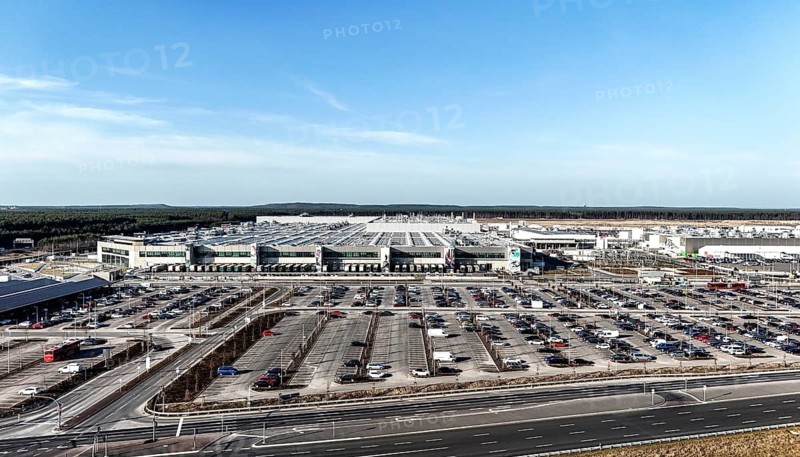 Tesla Gigafactory, Grünheide, 07.03.2025, Grünheide, Brandenburg, Germany