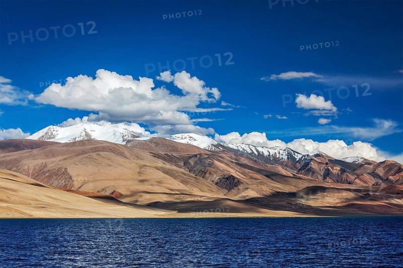 Himalayan lake Tso Moriri Tsomoriri Wetland Conservation Reserve, Korzok, Changthang area, Ladakh, Jammu and Kashmir, India