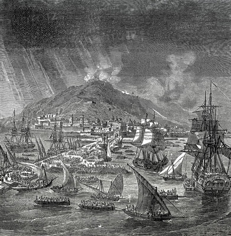 The Battle of Corunna, Peninsular War, on 16 January 1809