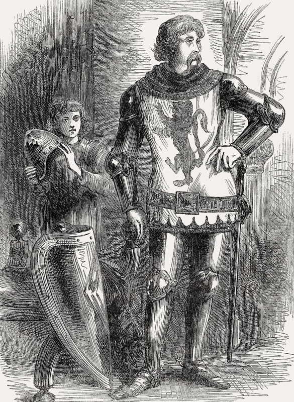 Sir William Wallace, leader in the Wars of Scottish Independence, From British Battles on Land and Sea, by James Grant