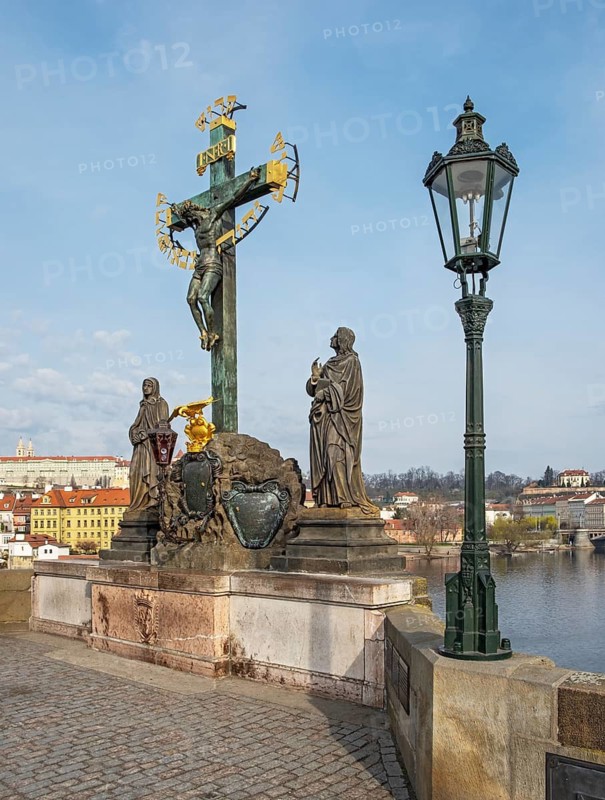 Calvary, Charles Bridge, Prague - Praha, Czech Republic