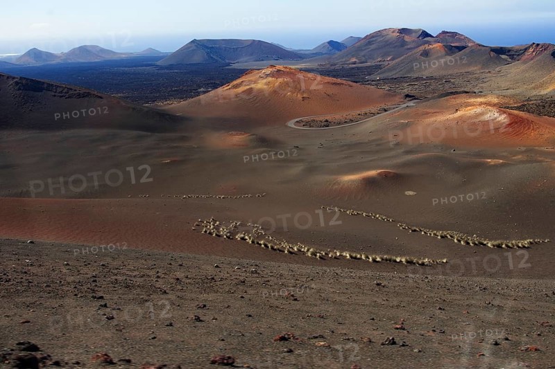 Fire Mountains of Timanfaya National Park, Montana del Fuego, Lanzarote, Canary Islands, Spain