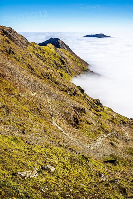 Snowdon Massif, Snowdon Range, Snowdonia, North Wales, UK