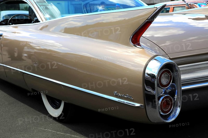 At the annual Kulmbacher classic car meeting, Bavaria, Germany, car, classic car, Cadillac from 1960, Cadillac Coupe de Ville, tailfin