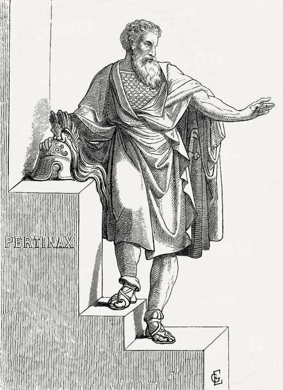 Pertinax, Publius Helvius Pertinax Augustus, 126 –193, Roman Emperor