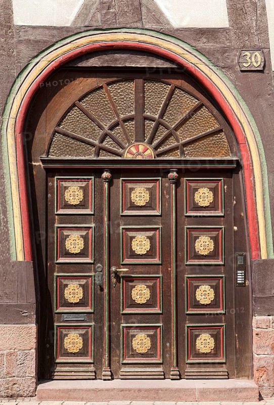 Detail, old house entrance, Einbeck, Lower Saxony, Germany, Europe, alte Eingangstür, Einbeck, Niedersachsen, Deutschland, Europa