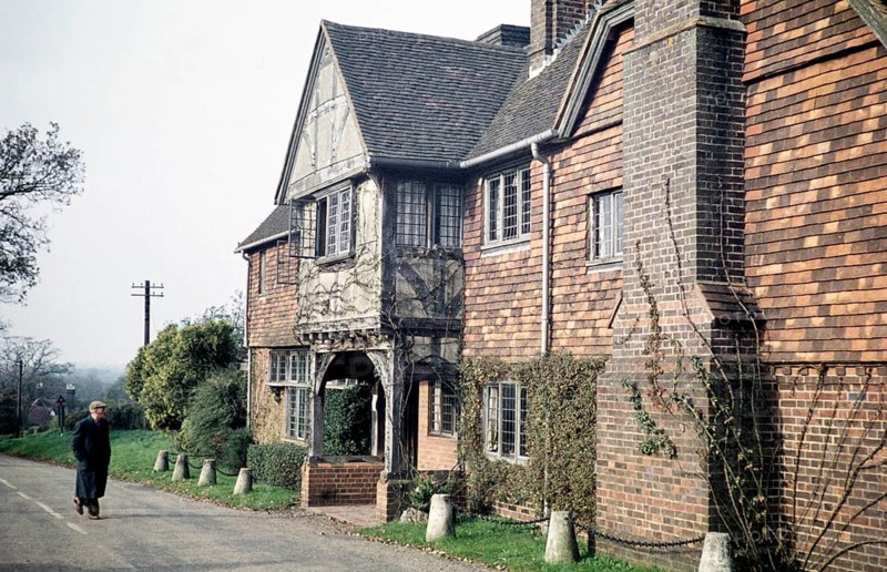 Historic building King Henry VIII, Hotel, Hever, Kent, England, UK, November 1958