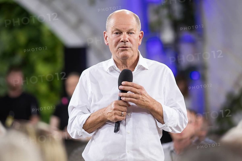 Olaf Scholz (Chancellor of the Federal Republic of Germany, SPD) at the Chancellor's Meeting at ufaFabrik in Berlin on 4 September 2024