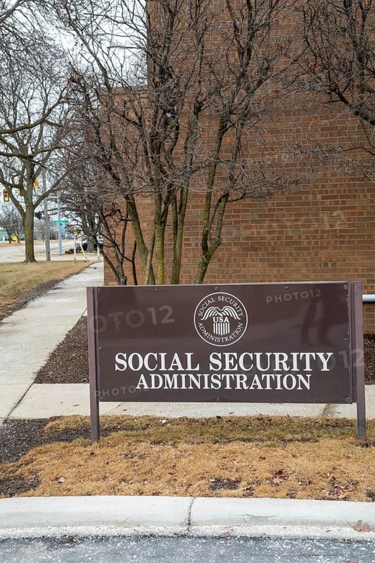 St Clair Shores, Michigan - A Social Security Administration office in suburban Detroit