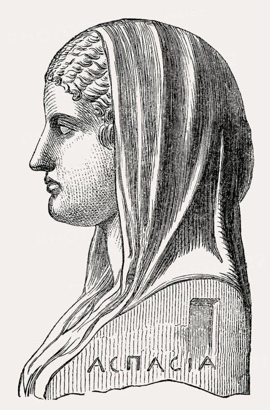 Aspasia, c. 470 – c. 420 BC, an influential immigrant to Classical-era Athens