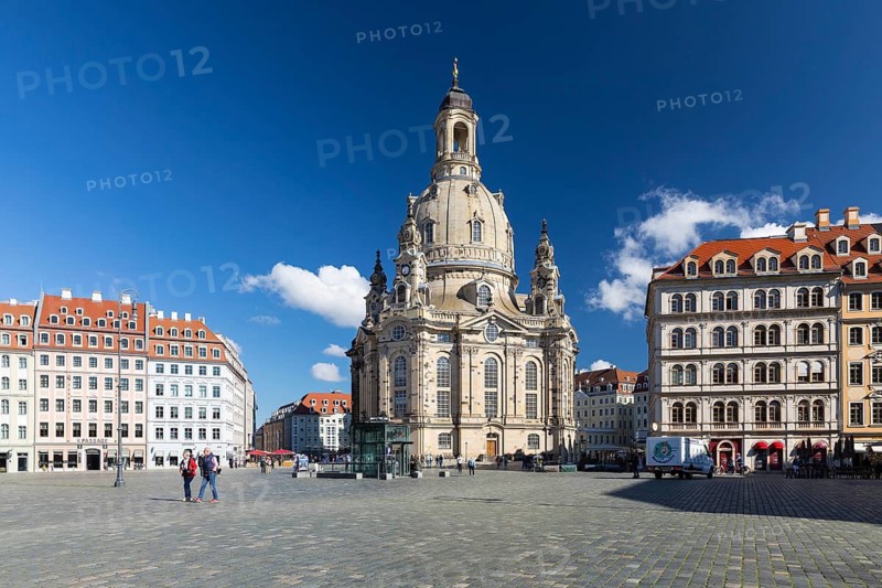 Church of Our Lady and Neumarkt in Dresden, Saxony, Germany