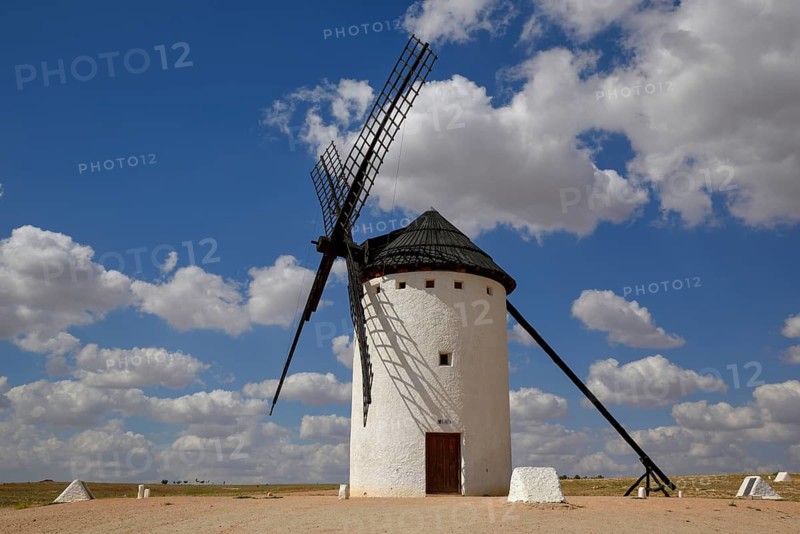 Windmills, Campo de Criptana, Province of Ciudad Real, Castilla-La Mancha, Spain