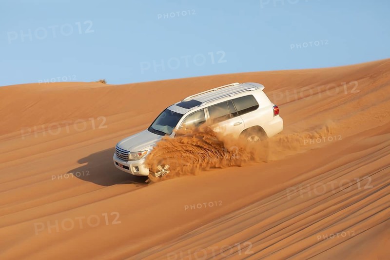 Car bashing dunes in the Wahiba Sands desert or Rimal Al Wahiba or Sharqiyya Sands, Janub ash-Sharqiyya region, Oman