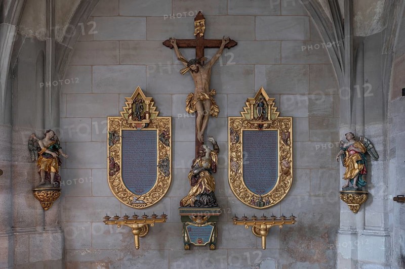 Memorial to the fallen in the First World War 1914 to 1918, St Georg, Dinkelsbühl, Bavaria, Germany