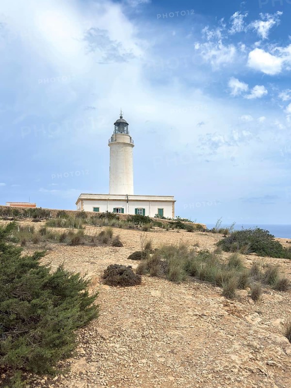 Far de la Mola lighthouse, eastern tip of Formentera, Balearic Islands, Spain