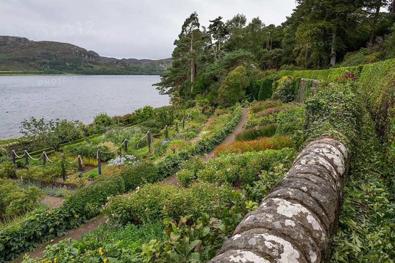 Inverewe Gardens, one of the most northerly botanical gardens in the world, founded by Osgood Mackenzie, Walled Garden, Poolewe, Loch Ewe, Highlands, Highlands, Scotland, Great Britain