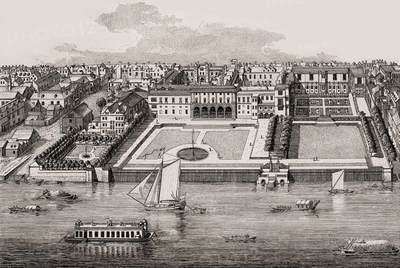 The Southern Front of Old Somerset House, Westminster, London, UK