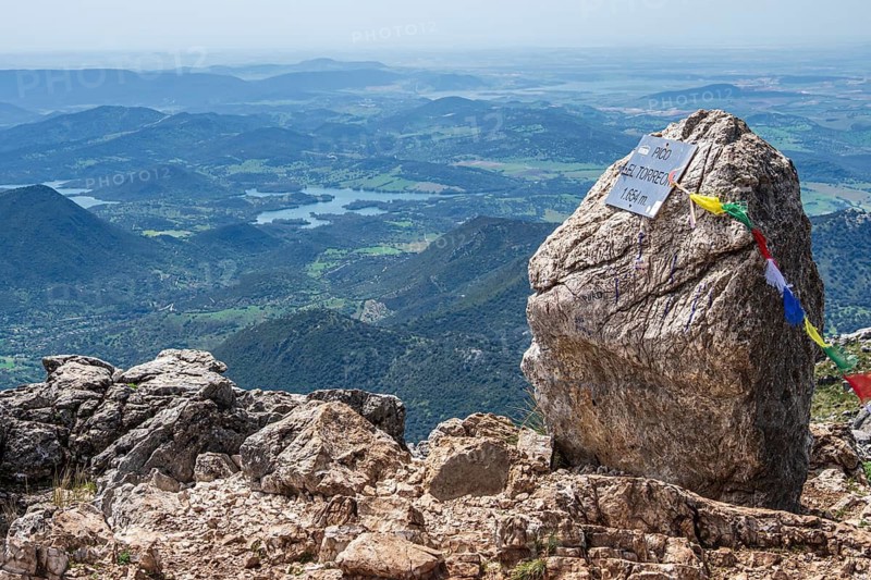 View from top of mt. El Torreon, pico el torreon, Sierra de Grazalema, Andalusia, Spain