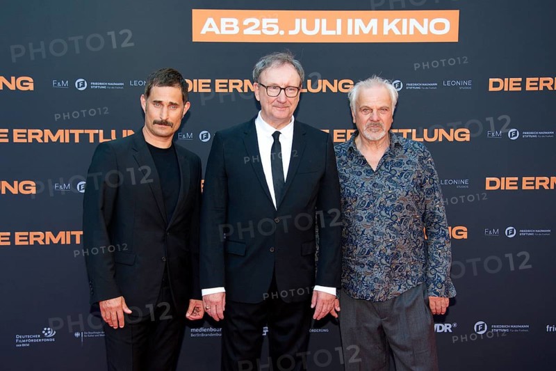 Clemens Schick, Rainer buck, Bernhard Schütz, DIE ERMITTLUNG, Photo call on the red carpet for the Berlin premiere at the ZOO Palast, Berlin, 16 July 2024