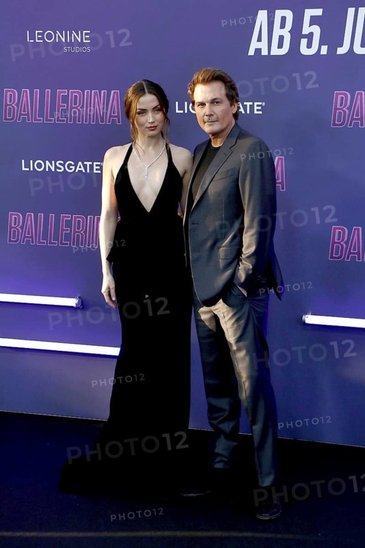 Ana de Armas and Len Wiseman at the Berlin premiere of From The World Of John Wick: Ballerina at the Zoo Palast in Berlin on 26 May 2025