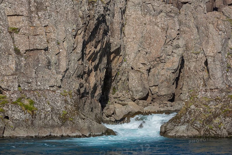 Fossardalur Waterfall close to Djupivogur at the Berufjord, Easter Iceland
