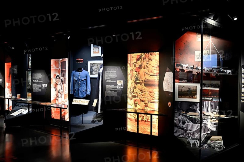 Exhibits in the Memorial de Verdun, Museum, First World War, Verdun, Grand Est region, France
