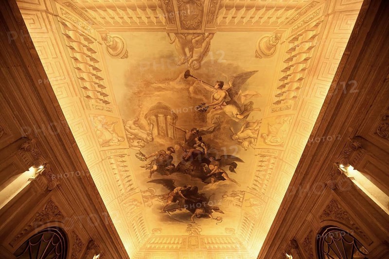 Palace of Ajuda, Beautiful painted ceiling, Lisbon