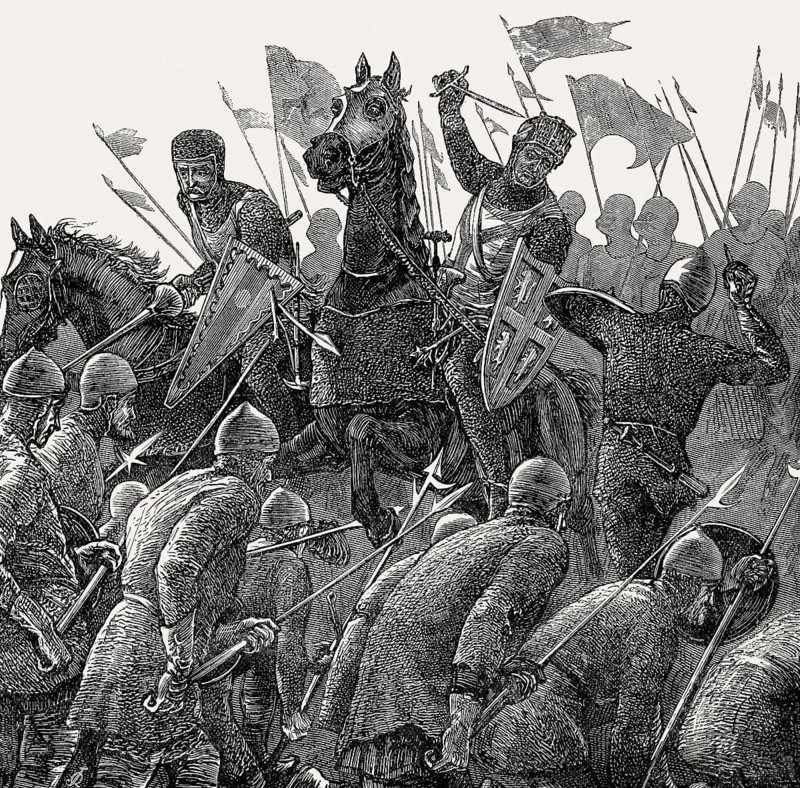 Antony Bek, Bishop of Durham at the Battle of Falkirk, 22 July 1298, First War of Scottish Independence, From British Battles on Land and Sea, by James Grant