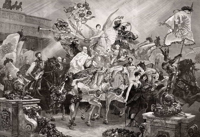 Allegory, refounding of the German Reich on 18 January 1871