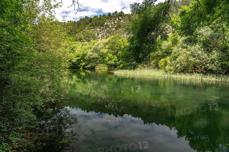 The River Cetina in the Cetina Gorge near Omis, Croatia