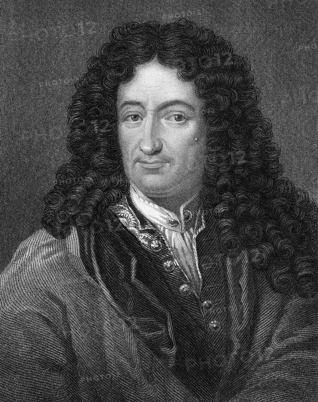 Gottfried Wilhelm Leibniz, 1646-1716, a German philosopher, scientist, mathematician, diplomat, physicist, historian and politician, Gottfried Wilhelm Leibniz (1646 - 1716), ein deutscher Philosoph, Wissenschaftler, Mathematiker, Diplomat, Physiker, Historiker und Politiker