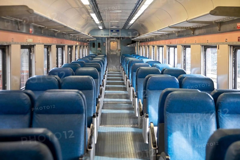 Chattanooga, Tennessee - One of the passenger cars on the Tennessee Valley Railroad, a heritage railroad that takes tourists on a variety of excursions. Railroad volunteers also repair old rail equipment and operate a small museum