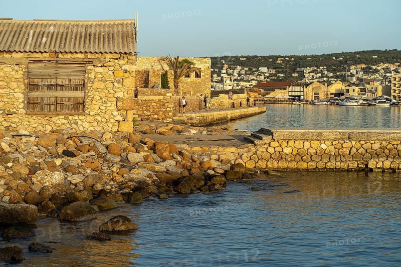 The Firkas Fortress at the old Venetian harbour, Chania, Crete, Greece